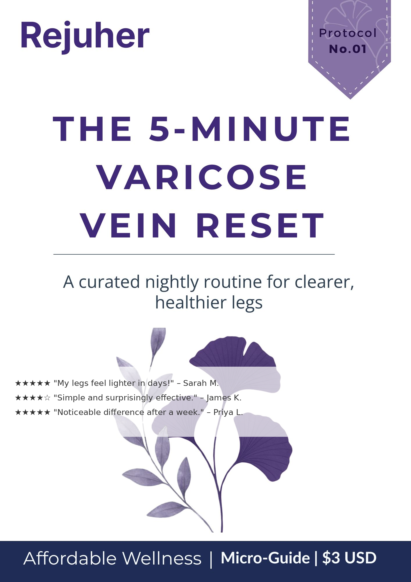 The 5-Minute Varicose Vein Reset